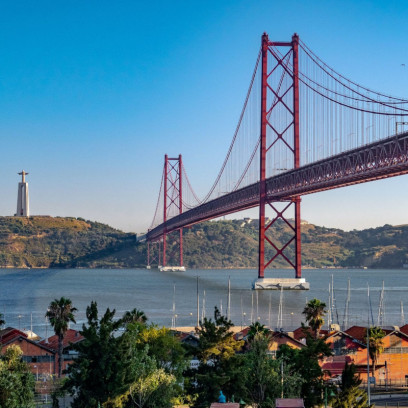 Tagus River and the 25th of April Bridge Tagus River and the 25th of April Bridge